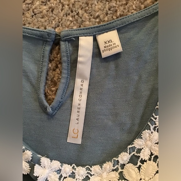 Light Blue Sleeveless Peter Pan blouse - Picture 12 of 12